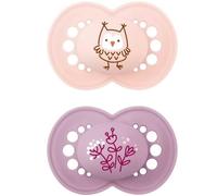 Mam Sucette En Silicone Avec Étui 6-16 Mois Rose Paquet De 2 Pièces