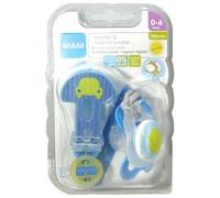 Mam Kit Sucette & AttacheSucette De 0 À 6 Mois Silicone Coloris Aléatoire