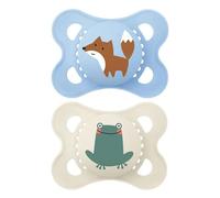MAM Sucette Original Nature 2-6 mois Silicone Renard et Grenouille X2