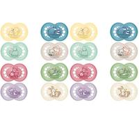 MAM | Sucette Original Nature 6+ mois (2 pièces) coloris aléatoire - Tétine en silicone symétrique et anatomique - Tétine bébé avec boîte de transport et de stérilisation (Lot de 2)