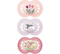 MAM Sucette Original 18+ mois Silicone Fille Lot de 3