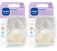 MAM | Sucette Perfect 18+ mois Tendance (2 pièces) coloris aléatoire - Tétine pour nourrisson en silicone extra fine et souple - Tétine bébé idéale pour un bon développement bucco-dentaire (Lot de 2)