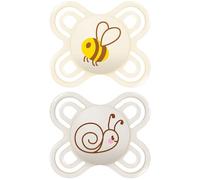 MAM - Lot de 2 sucettes en silicone + boîte de stérilisation coloris aléatoire Perfect Naissance - 0-2 mois