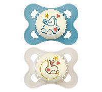 Mam Pack Original Nuit Sucettes Silicone 2-6m 2 Unités