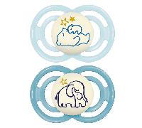 Mam Perfect Nuit Sucette Silicone +6 Mois 2 Unités