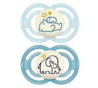 MAM Sucettes perfect nuit 6+ silicone x2