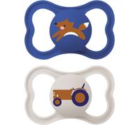 MAM Supreme Double Box 6+ months tétine Blue/ Grey 2 pcs