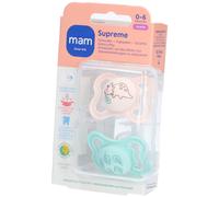 MAM Supreme Tétine Silicone Unisexe 0-6 mois Sucette(S) 2 pc(s)