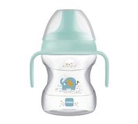 MAM - Tasse d’apprentissage - Tasse à bec 6+ mois 190 ml (coloris aléatoire) - Tasse pour bébé avec poignées ergonomiques