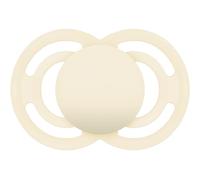 MAM Tétine à partir de 6 mois, tétine symétrique, plate, extra fine et flexible en silicone Skin Soft Silicone facilement acceptable, avec boîte auto-stérilisante, Perfect, neutre mat, lot de 1