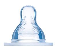 MAM - Tétine Anti Colique Biberon Opaque - Silicone | Tétine pour biberon, forme adaptée à la mâchoire, surface SkinSoft, convient aux biberons MAM à col large et aux entraîneurs