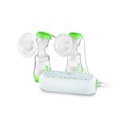 MAM Tire-lait électrique double, tire-lait électrique multi-réglages pour les déplacements, tire-lait double équipé d'un biberon anti-coliques et de conteneurs de lait