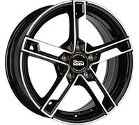 MAM W4 7JX17 5/112 ET48 66.6 Jantes en aluminium poli avant Noir