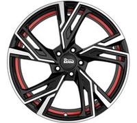 MAM WHEELS MAM RS5 black front polished red inside 6.5Jx16 4x108 ET20