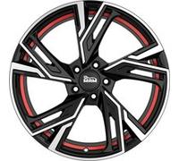 MAM WHEELS MAM RS5 black front polished red inside 6.5Jx16 4x108 ET37