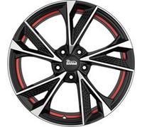 MAM WHEELS MAM RS6 black front polished red inside 7.0Jx16 5x120 ET35