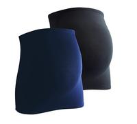 mama band Bandeau de grossesse pour le petit ventre de la femme enceinte en lot de deux + 3 extensions en jean.