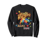 Mama Bear Autism Mom Women Mother's Day Autism Awareness Mom Sweatshirt