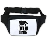Mama Bear Grizzly Sac banane avec motif graphique Blanc