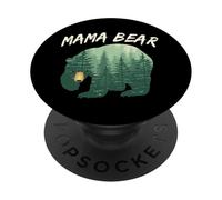 Mama Bear in The Woods Cadeau pour Maman PopSockets PopGrip Adhésif