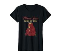 Mama Bear King of Den Mom. Couronne fantaisie T-Shirt