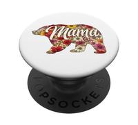 Mama Bear Motif Floral Vintage Bohème Sauvage PopSockets PopGrip Adhésif