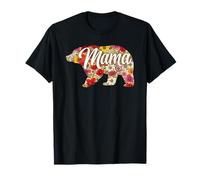 Mama Bear Motif Floral Vintage Bohème Sauvage T-Shirt