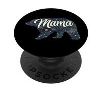 Mama Bear Motif imprimé céleste étoiles Astronomie Astrologie PopSockets PopGrip Adhésif