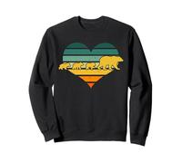 Mama Bear Vintage Trois Cubs Mère Motif Fête des Mères Sweatshirt