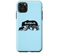 Mama Bear with 1 Cub Mother's Day Mom Pregnancy Annonce Coque pour iPhone 11 Pro Max