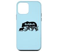 Mama Bear with 1 Cub Mother's Day Mom Pregnancy Annonce Coque pour iPhone 12 Mini