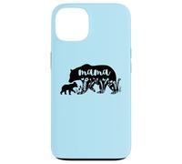 Mama Bear with 1 Cub Mother's Day Mom Pregnancy Annonce Coque pour iPhone 13