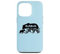 Mama Bear with 1 Cub Mother's Day Mom Pregnancy Annonce Coque pour iPhone 13 Pro