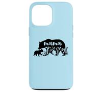 Mama Bear with 1 Cub Mother's Day Mom Pregnancy Annonce Coque pour iPhone 13 Pro Max