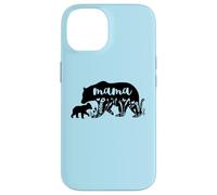 Mama Bear with 1 Cub Mother's Day Mom Pregnancy Annonce Coque pour iPhone 14