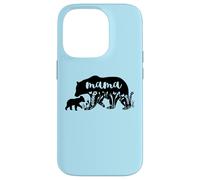 Mama Bear with 1 Cub Mother's Day Mom Pregnancy Annonce Coque pour iPhone 14 Pro