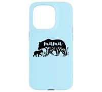 Mama Bear with 1 Cub Mother's Day Mom Pregnancy Annonce Coque pour iPhone 15 Pro