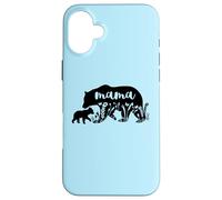 Mama Bear with 1 Cub Mother's Day Mom Pregnancy Annonce Coque pour iPhone 16 Plus