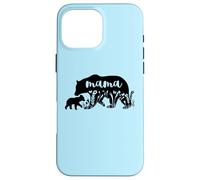 Mama Bear with 1 Cub Mother's Day Mom Pregnancy Annonce Coque pour iPhone 16 Pro Max