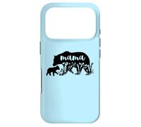 Mama Bear with 1 Cub Mother's Day Mom Pregnancy Annonce Coque pour iPhone 17 Pro