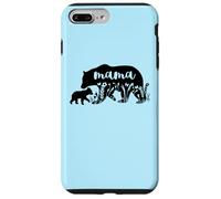 Mama Bear with 1 Cub Mother's Day Mom Pregnancy Annonce Coque pour iPhone 7 Plus/8 Plus
