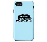 Mama Bear with 1 Cub Mother's Day Mom Pregnancy Annonce Coque pour iPhone SE (2020) / 7/8