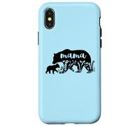Mama Bear with 1 Cub Mother's Day Mom Pregnancy Annonce Coque pour iPhone X/XS