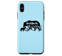 Mama Bear with 1 Cub Mother's Day Mom Pregnancy Annonce Coque pour iPhone XS Max