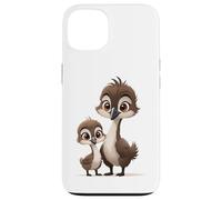 Mama Bird and Baby Caneton Cartoon Coque pour iPhone 13