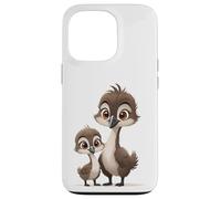 Mama Bird and Baby Caneton Cartoon Coque pour iPhone 13 Pro