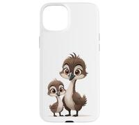 Mama Bird and Baby Caneton Cartoon Coque pour iPhone 15 Plus