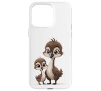 Mama Bird and Baby Caneton Cartoon Coque pour iPhone 15 Pro Max