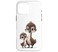 Mama Bird and Baby Caneton Cartoon Coque pour iPhone 16 Pro Max