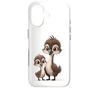 Mama Bird and Baby Caneton Cartoon Coque pour iPhone 17